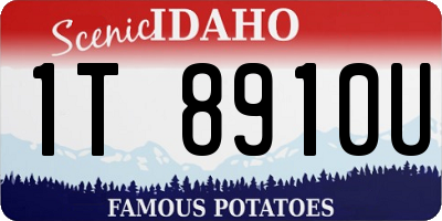 ID license plate 1T8910U
