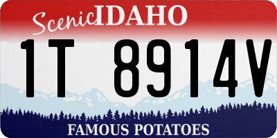 ID license plate 1T8914V