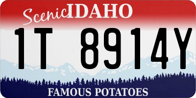 ID license plate 1T8914Y