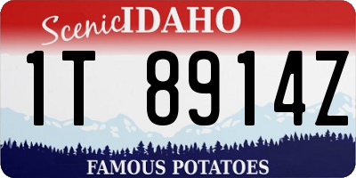 ID license plate 1T8914Z