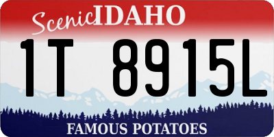 ID license plate 1T8915L