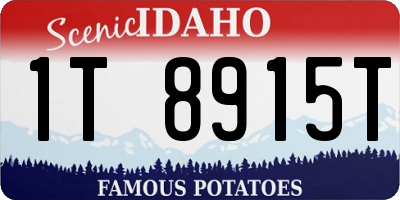 ID license plate 1T8915T
