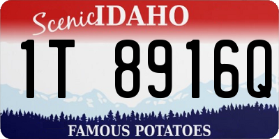 ID license plate 1T8916Q