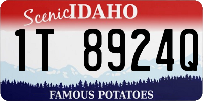 ID license plate 1T8924Q
