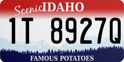 ID license plate 1T8927Q