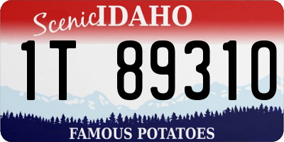 ID license plate 1T8931O