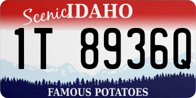 ID license plate 1T8936Q