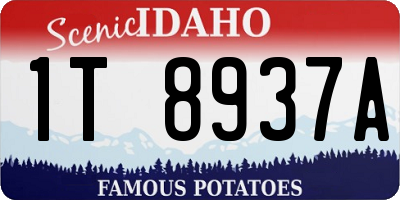 ID license plate 1T8937A