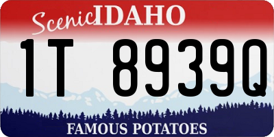 ID license plate 1T8939Q