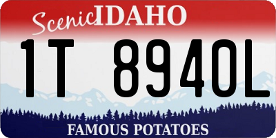 ID license plate 1T8940L