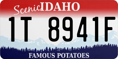 ID license plate 1T8941F