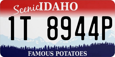 ID license plate 1T8944P