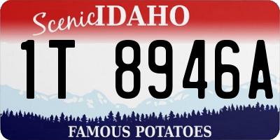 ID license plate 1T8946A