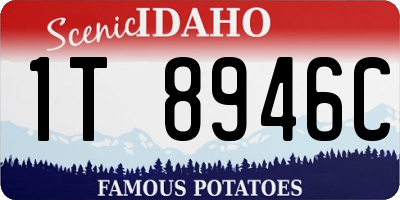 ID license plate 1T8946C