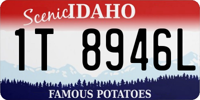 ID license plate 1T8946L