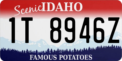 ID license plate 1T8946Z