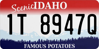 ID license plate 1T8947Q