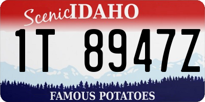 ID license plate 1T8947Z