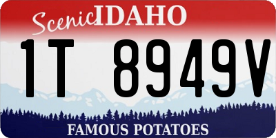 ID license plate 1T8949V