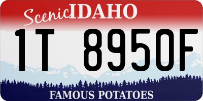ID license plate 1T8950F