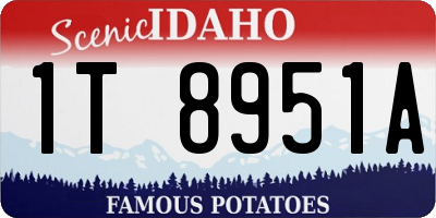 ID license plate 1T8951A
