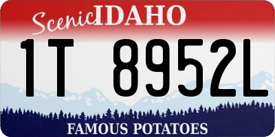 ID license plate 1T8952L
