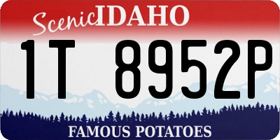ID license plate 1T8952P