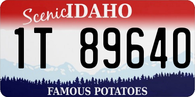 ID license plate 1T8964O
