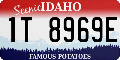 ID license plate 1T8969E