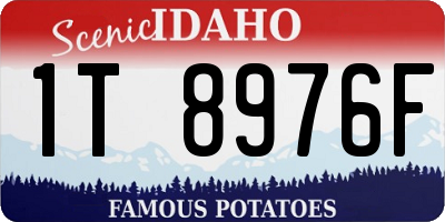 ID license plate 1T8976F