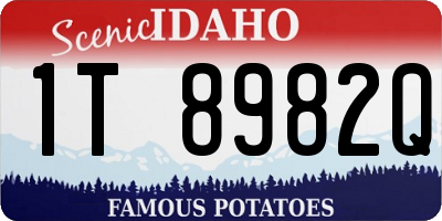 ID license plate 1T8982Q
