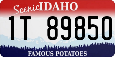 ID license plate 1T8985O