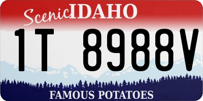 ID license plate 1T8988V