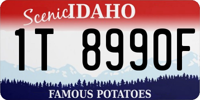 ID license plate 1T8990F