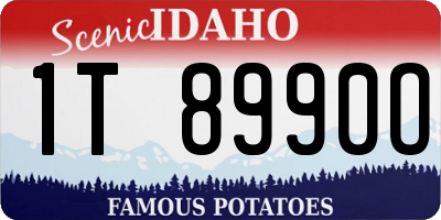 ID license plate 1T8990O
