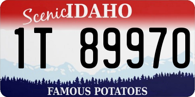 ID license plate 1T8997O