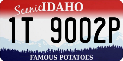 ID license plate 1T9002P
