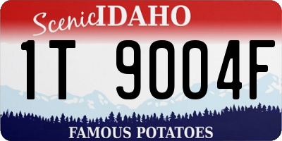 ID license plate 1T9004F