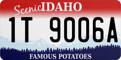 ID license plate 1T9006A