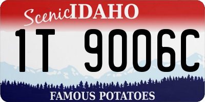 ID license plate 1T9006C