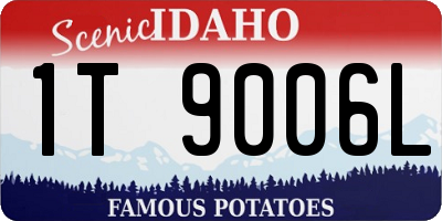 ID license plate 1T9006L