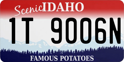 ID license plate 1T9006N