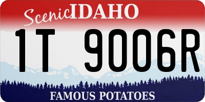 ID license plate 1T9006R