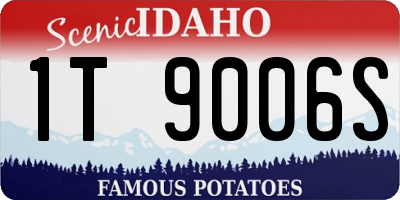 ID license plate 1T9006S
