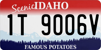 ID license plate 1T9006V
