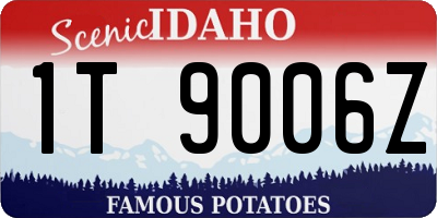 ID license plate 1T9006Z