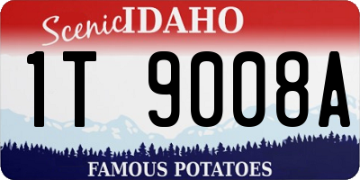ID license plate 1T9008A