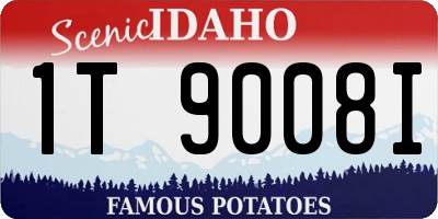ID license plate 1T9008I