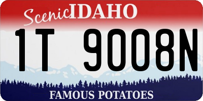 ID license plate 1T9008N