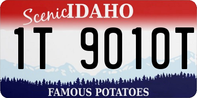 ID license plate 1T9010T